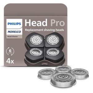 Philips Norelco Genuine Head Shaver Replacement Heads – Compatible with Philips Norelco Head Shaver Pro HS5980, HS7980 and HS9980, Self-sharpening ComfortCut Blades, Gentle on Skin, 4 Pieces, HS740/40