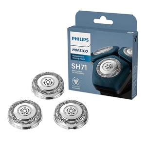 Philips Norelco SH71/52 Genuine Shaving Heads, Compatible with Philips Norelco Shavers Series 5000 & 7000, Powerful Performance, Self-Sharpening, 3 Pack, SH71/52, Replaces RQ12/70 & RQ12/60(3 Count (Pack of 1))