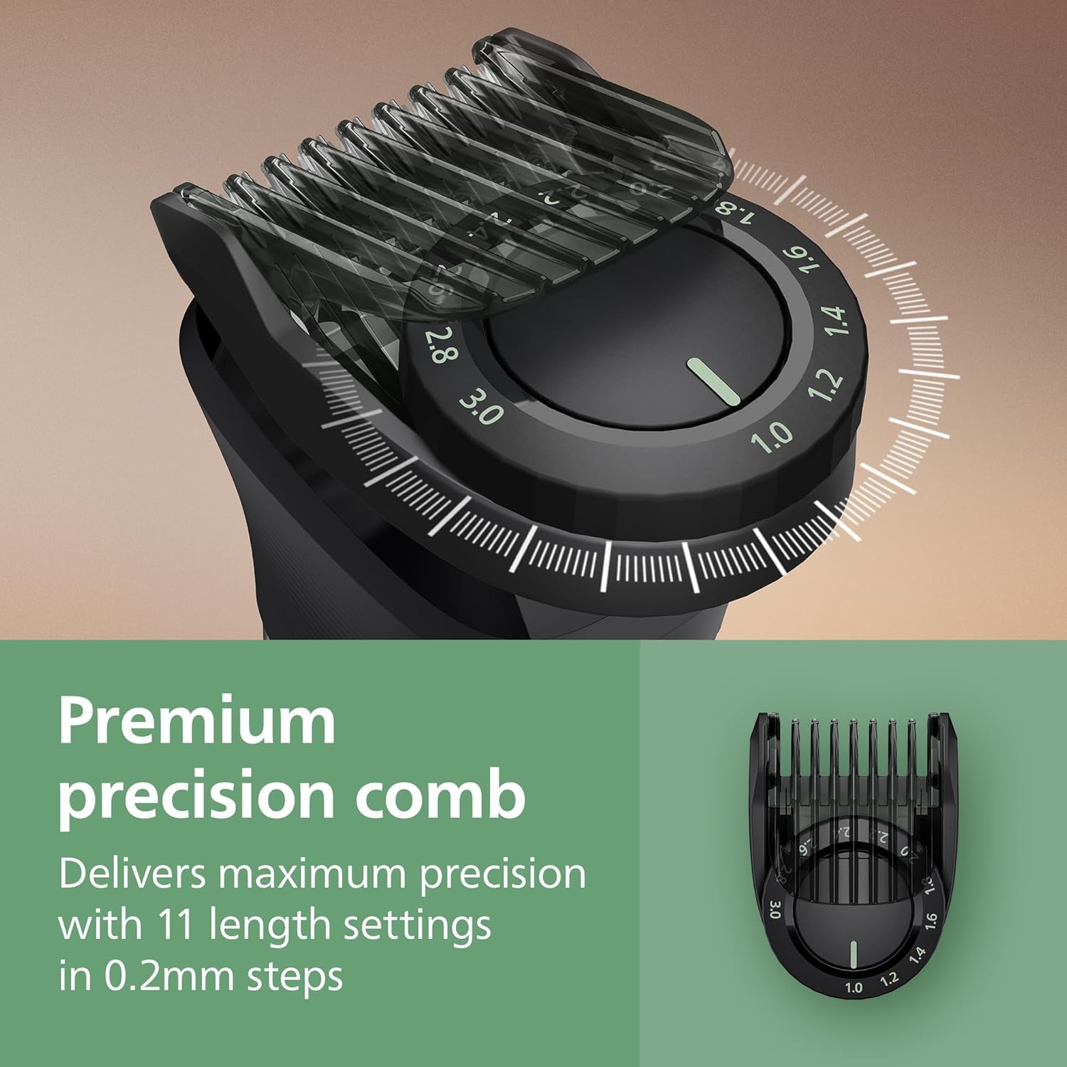 image:imagePhilips Norelco AllinOne 9000 Series 28Piece Trimmer Electric Shaver and Clipper for Face Beard Head amp Body Selfsharpening Full Metal Blades 27 Length Settings 0520 mm MG958549
