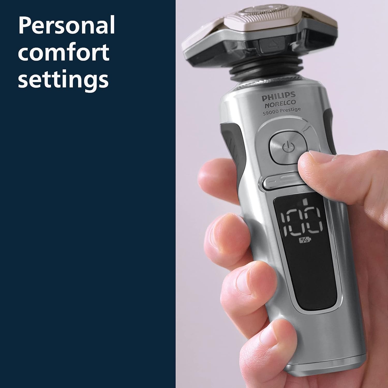 image:imagePhilips Norelco Shaver Series 9000 Prestige Special Edition Wet amp Dry Electric Shaver LiftCut amp SenseIQ Technology Nose amp Precision Trimmer Cleaning Pod amp Premium Case SP984285Black
